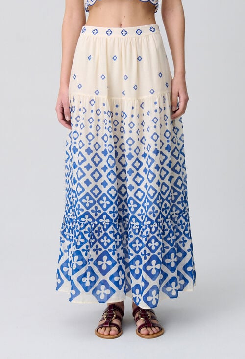 Claudie Jupe Longue Provençale Pour Femme