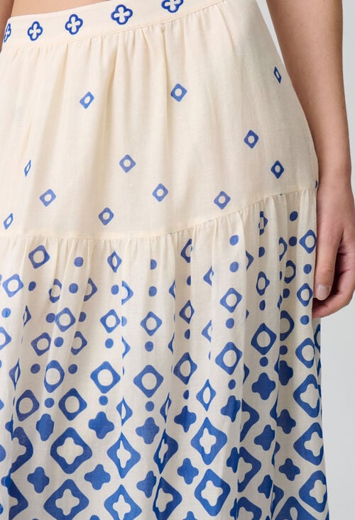 Claudie Jupe Longue Provençale Pour Femme