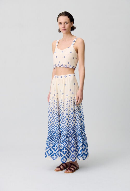 claudie Jupe longue provençale pour femme