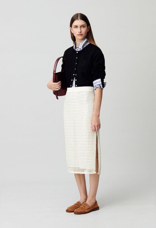 Claudie Jupe Mi-longue Crochet Pour Femme