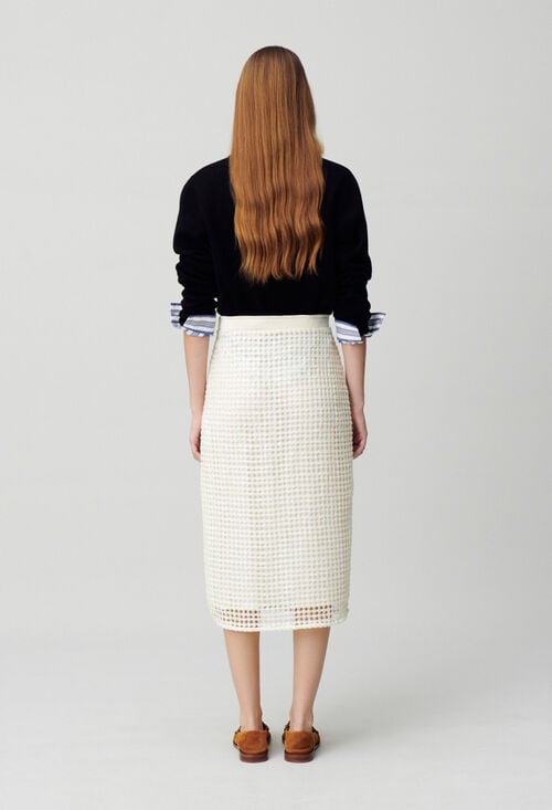 Claudie Jupe Mi-longue Crochet Pour Femme
