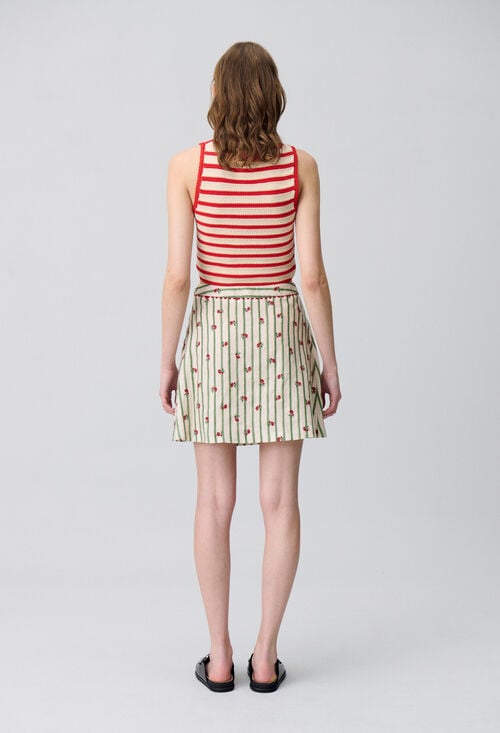 Claudie Jupe Trapèze Courte Pour Femme