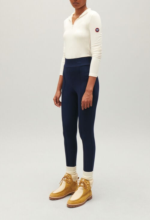 Claudie Legging Fuseau Maille Marine Pour Femme