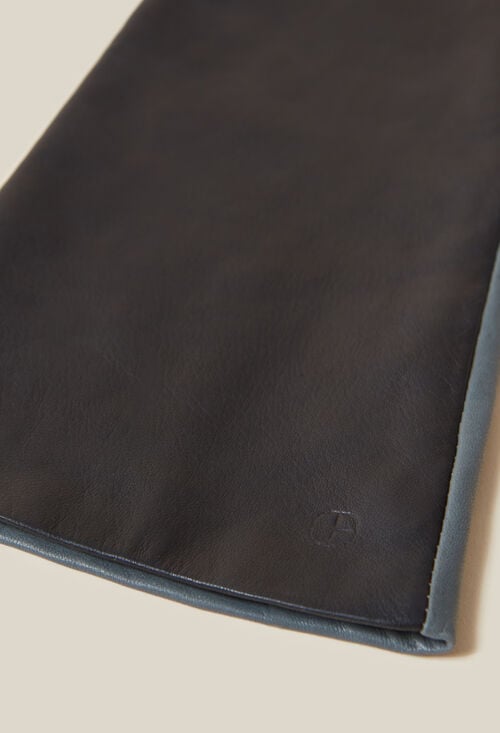 Claudie Longs Gants Bicolores Cuir Pour Femme