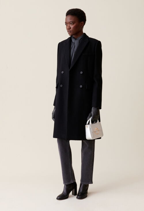 Claudie Manteau Droit Mi-long Pour Femme