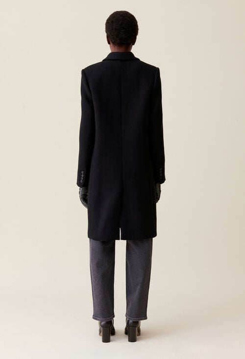 Claudie Manteau Droit Mi-long Pour Femme