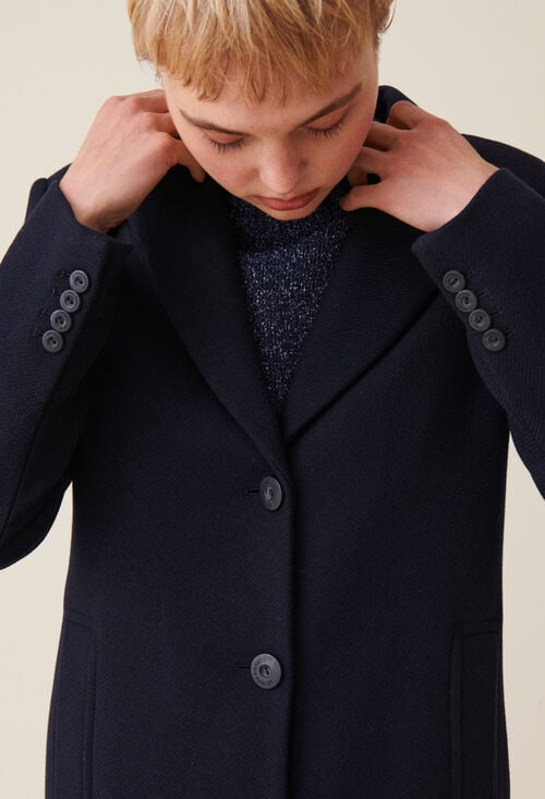 Claudie Manteau Droit Mi-long Pour Femme