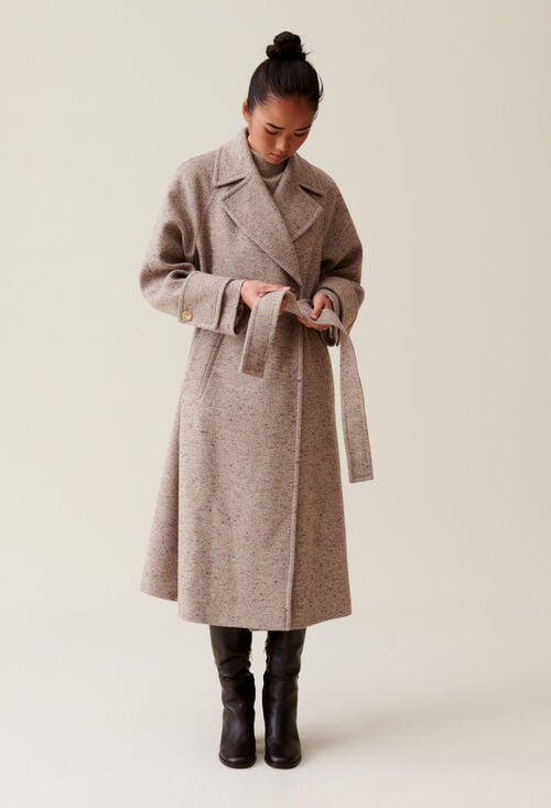 Claudie Manteau Esprit Trench 7/8ème Pour Femme