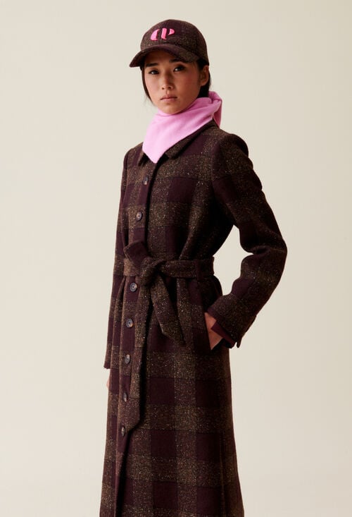 Claudie Manteau Laine Mélangée Pour Femme