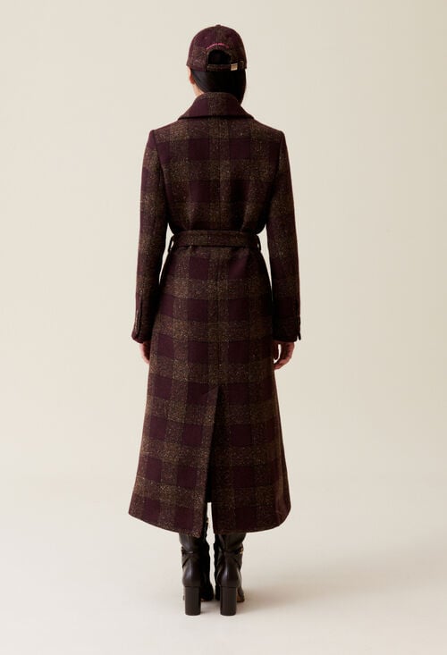 Claudie Manteau Laine Mélangée Pour Femme