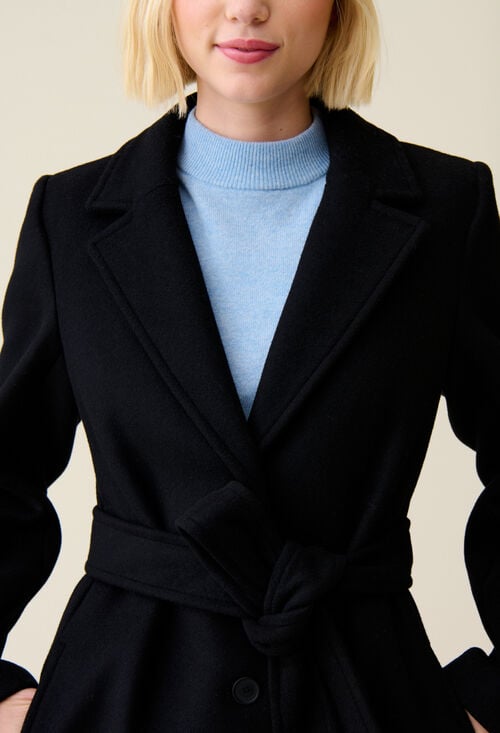 Claudie Manteau Long Ceinture Pour Femme