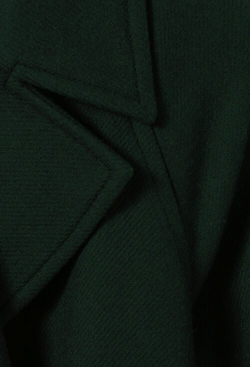 Claudie Manteau Long Esprit Trench Vert Pour Femme