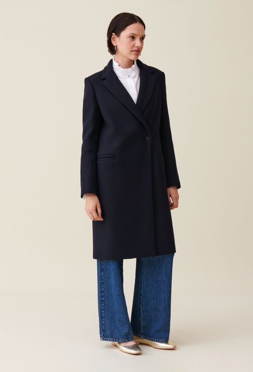 Claudie Manteau Mi-long Tailleur Pour Femme