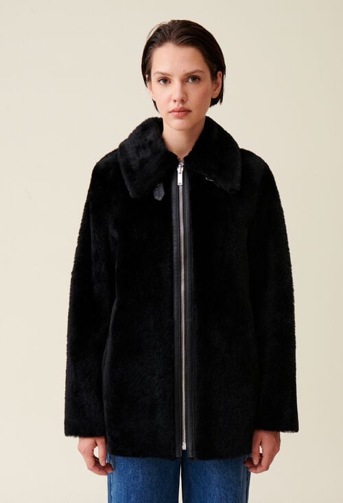 Claudie Manteau Zippé Réversible Pour Femme