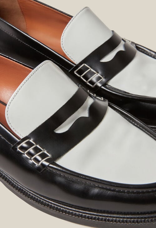 Claudie Mocassins Cuir Bicolore Pour Femme