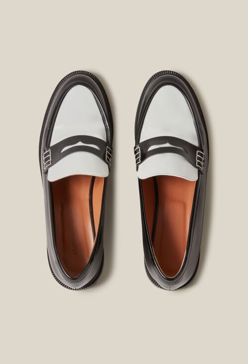 Claudie Mocassins Cuir Bicolore Pour Femme