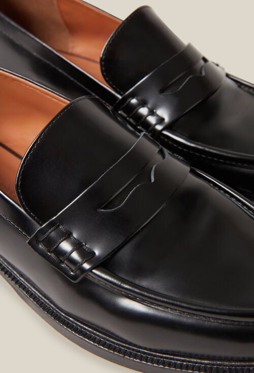 Claudie Mocassins Cuir Noir Pour Femme