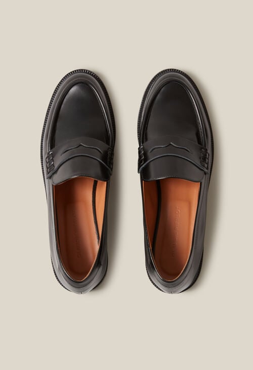 Claudie Mocassins Cuir Noir Pour Femme