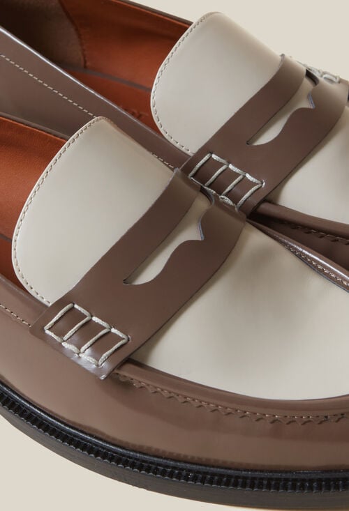 Claudie Mocassins Vernis Bicolores Pour Femme