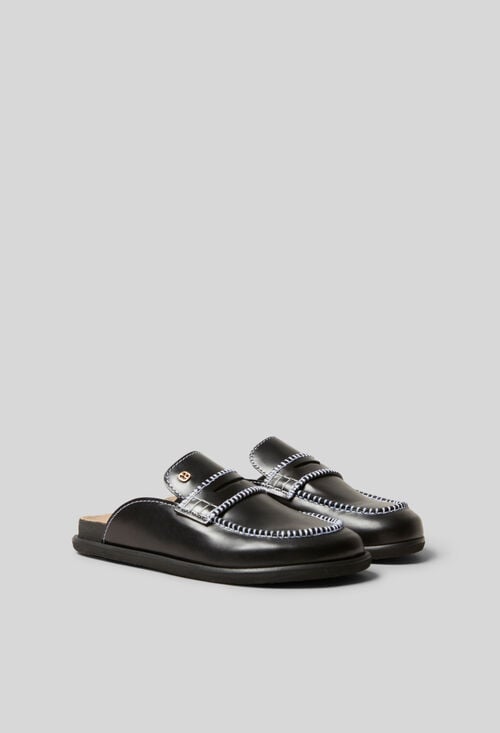 Claudie Mules Cuir Lisse Pour Femme