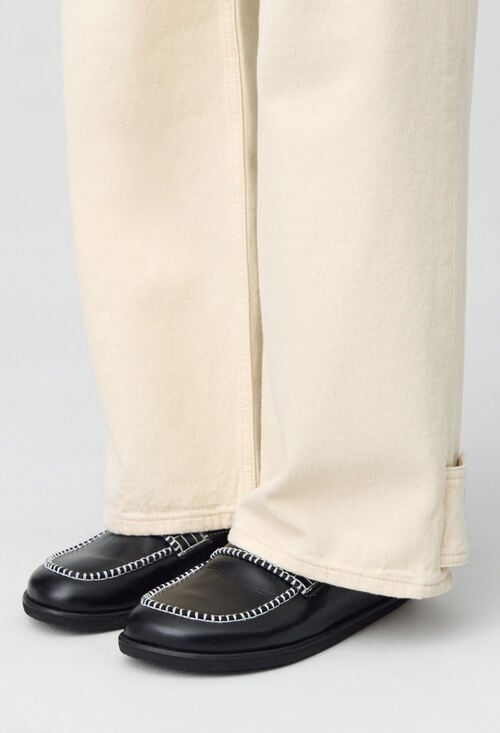 claudie Mules cuir lisse pour femme