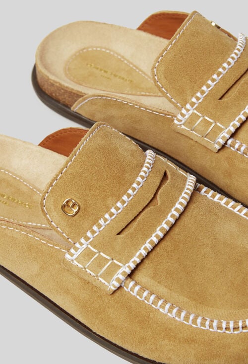 Claudie Mules Suède Pour Femme