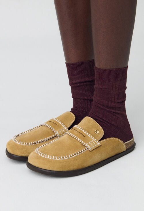 claudie Mules suède pour femme