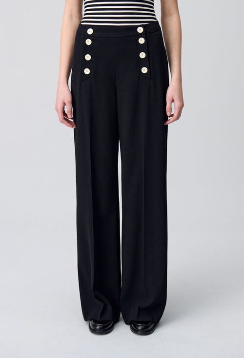 Claudie Pantalon Droit à Pont Pour Femme