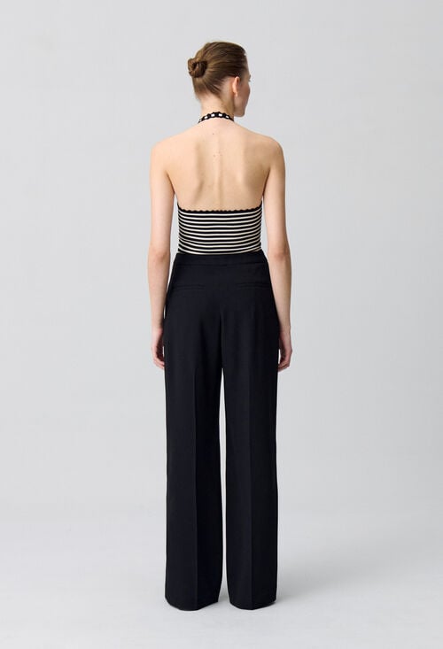 Claudie Pantalon Droit à Pont Pour Femme