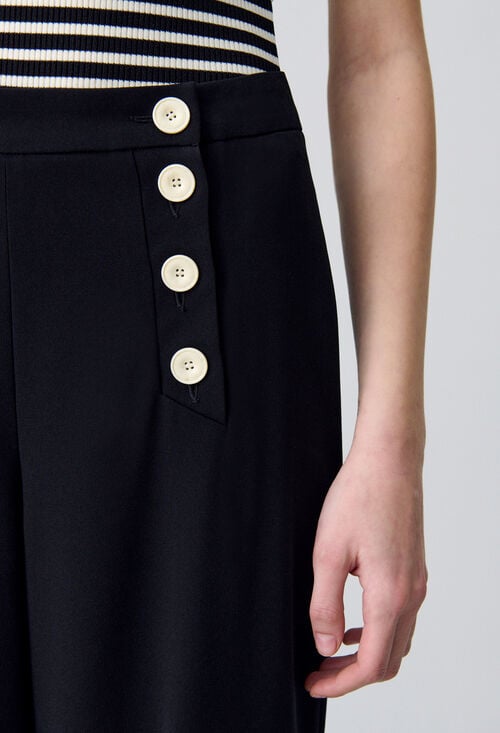 Claudie Pantalon Droit à Pont Pour Femme
