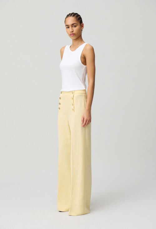Claudie Pantalon Droit à Pont Pour Femme