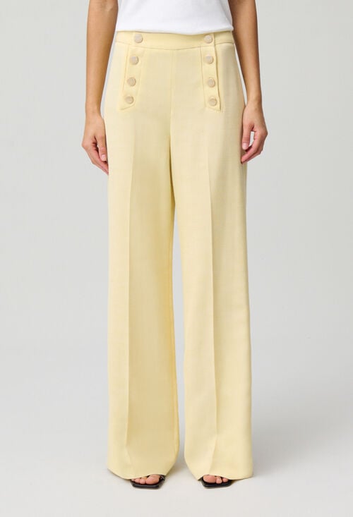 claudie Pantalon droit à pont pour femme
