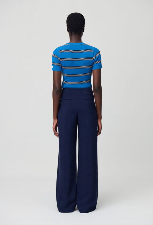 Claudie Pantalon Droit à Pont Pour Femme