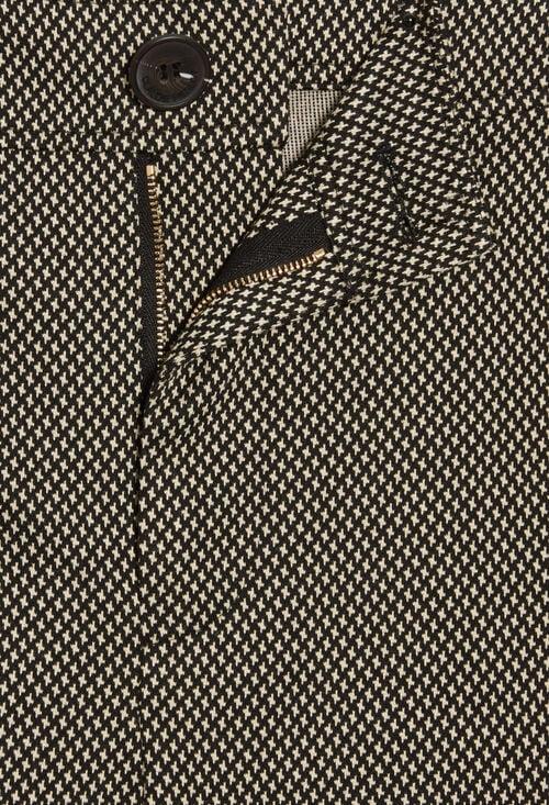 Claudie Pantalon Droit Imprimé Chocolat Pour Femme