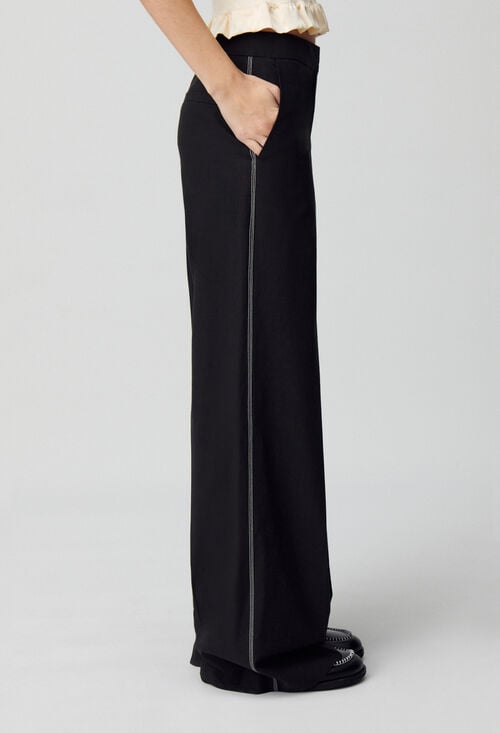 claudie Pantalon droit large pour femme