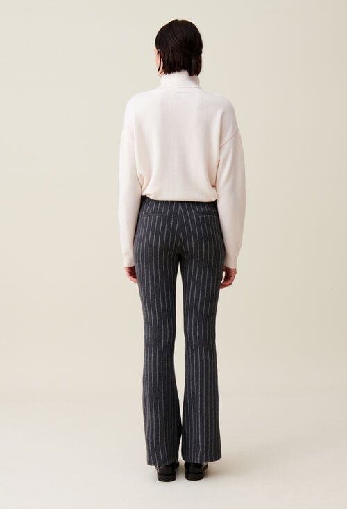 Claudie Pantalon Flare à Rayures Pour Femme