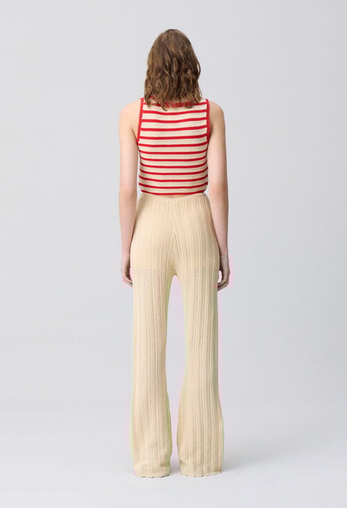 Claudie Pantalon Fluide Crochet Pour Femme