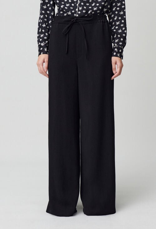 claudie Pantalon fluide élastiqué pour femme