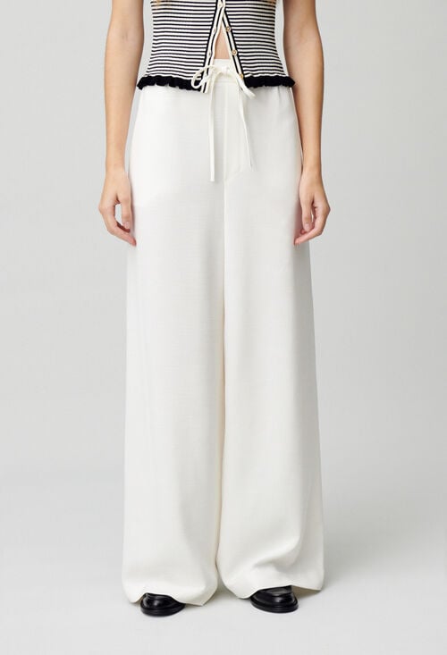 claudie Pantalon fluide élastiqué pour femme