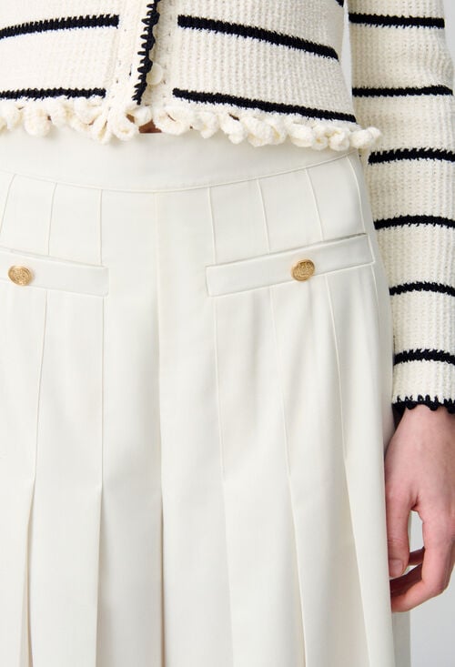 Claudie Pantalon Large à Plis Pour Femme