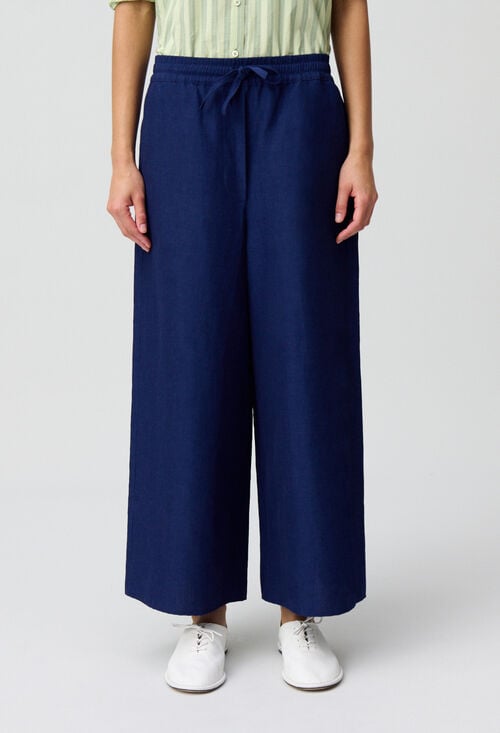 claudie Pantalon léger large pour femme