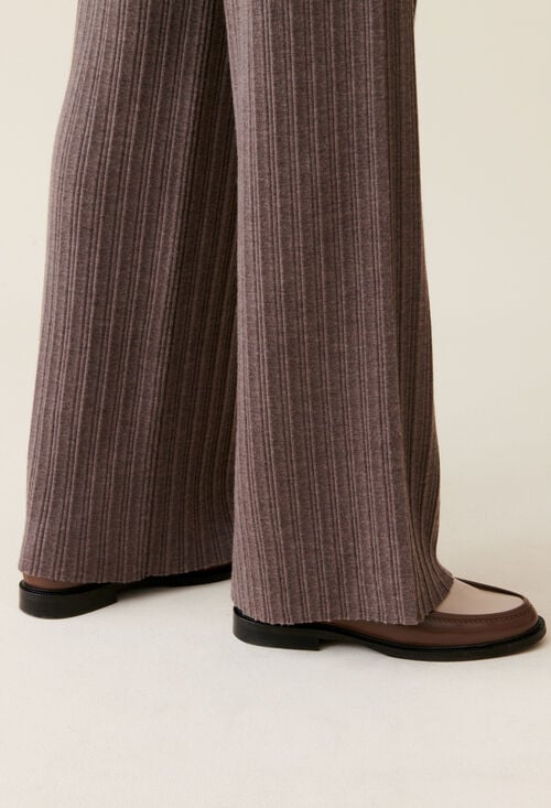 Claudie Pantalon Maille évasé Pour Femme