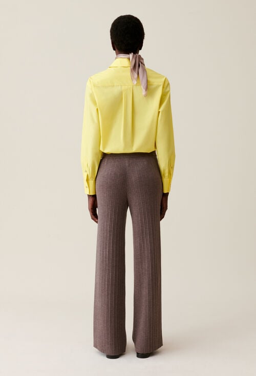 Claudie Pantalon Maille évasé Pour Femme