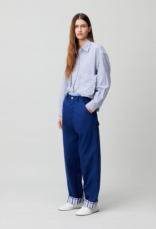 Claudie Pantalon Ourlets à Rayures Pour Femme