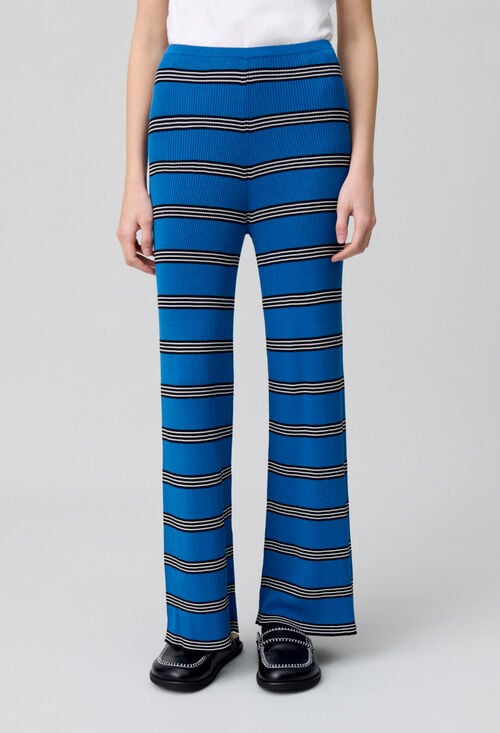 Claudie Pantalon Slim Fine Maille Pour Femme