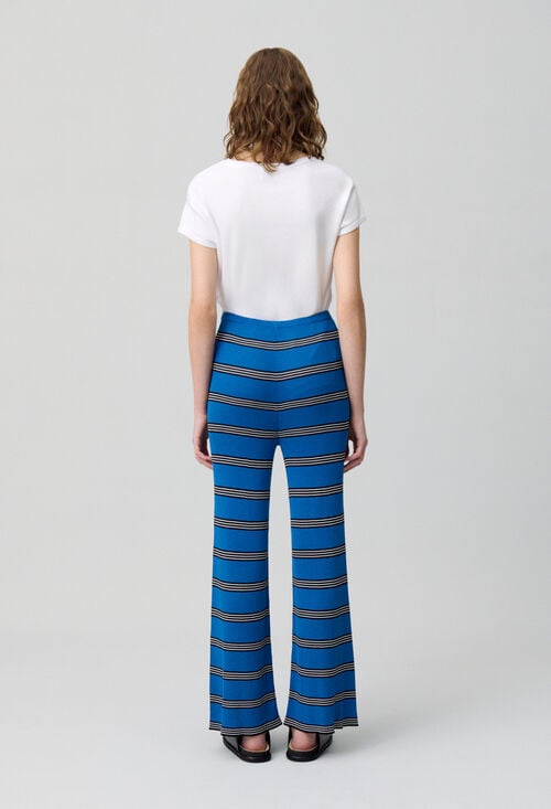 Claudie Pantalon Slim Fine Maille Pour Femme