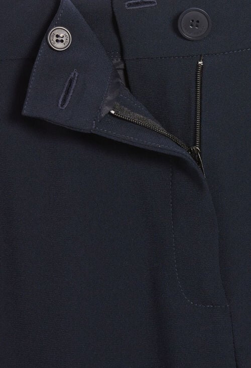 Claudie Pantalon Tailleur Bleu Marine Pour Femme