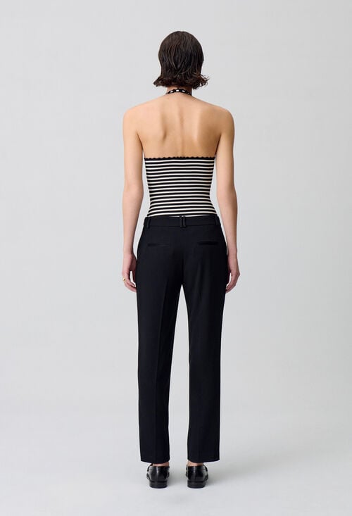 Claudie Pantalon Tailleur Cigarette Pour Femme