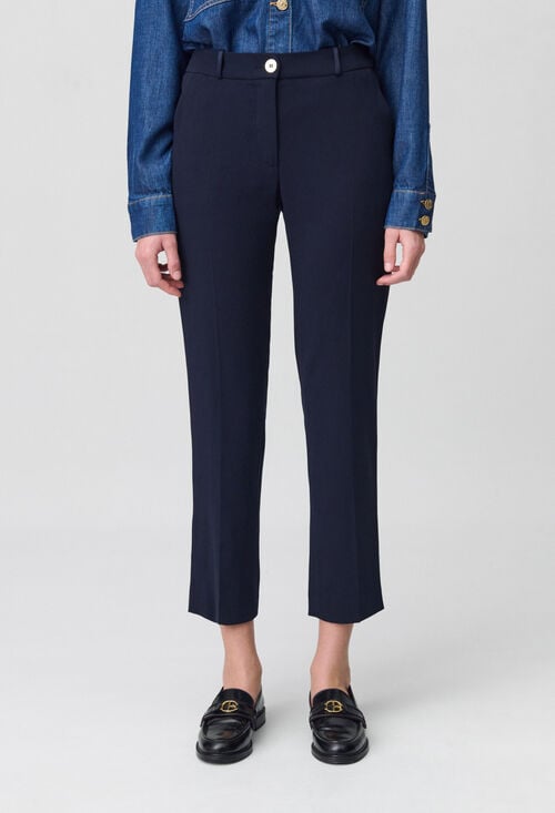 claudie Pantalon tailleur cigarette pour femme