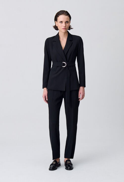 claudie Pantalon tailleur cigarette pour femme